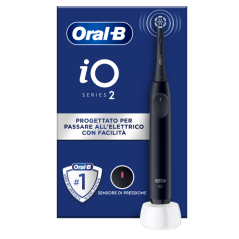 "Experience Unmatched Cleanliness with iO2 Series Electric Toothbrush - Night Black (SKU: 8700216612272)"